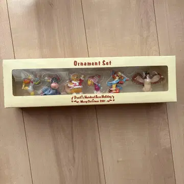 디즈니 곰돌이 푸 오너먼트 세트 메리 크리스마스 2001