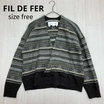 FIL DE FER 데페르 에스닉 카슈쿨 울 니트