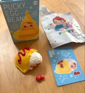 POPMART PUCKY EGG BEANIE 오므라이스
