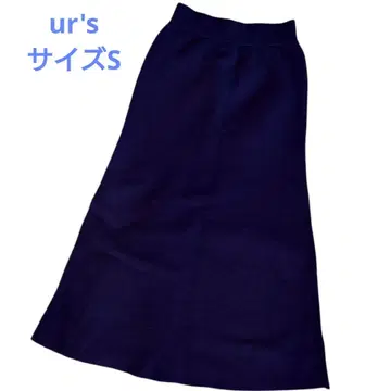 택 포함 미사용 ur's 네이비 니트 스커트 사이즈 S