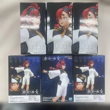 BANPRESTO 슬레타 머큐리 피규어 6개