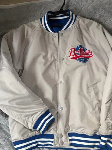 바시티 자켓 베이지