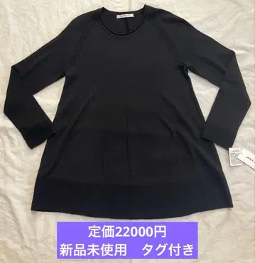 미사용 새상품 택 포함 zan zara 고급 니트 튜닉 블랙