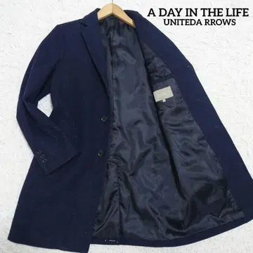 A DAY IN THE LIFE 체스터 코트 미들 네이비 슬림 M