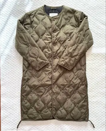 옴네스 퀼팅 롱 코트