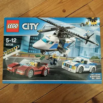 새상품 LEGO CITY 60138 헬리콥터와 경찰차 세트