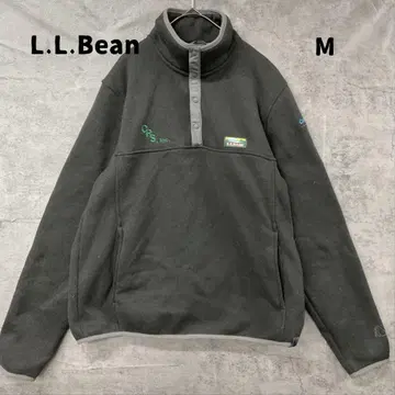 엘엘빈 플리스 블랙 스냅 옷깃 풀오버 아웃도어 [ 7407 ]