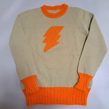 니트 스웨터 베이지 오렌지 L 사이즈 남성용