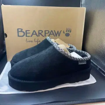 BEARPAW 무스탕 슬립온 3038W MARTIS 블랙 25cm