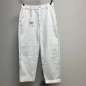 ZARA 와이드 화이트 청바지