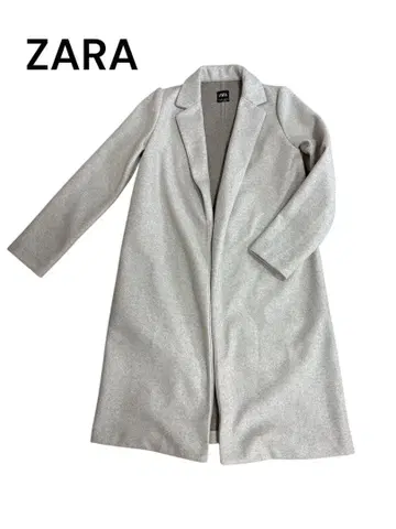 미사용 새상품 ZARA 아이보리 롱 코트 M