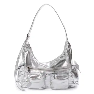 SAMO ONDOH L 사이즈 실버 숄더백