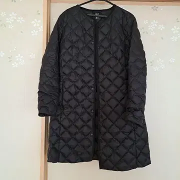 UNIQLO 블랙 퀼팅 다운 자켓