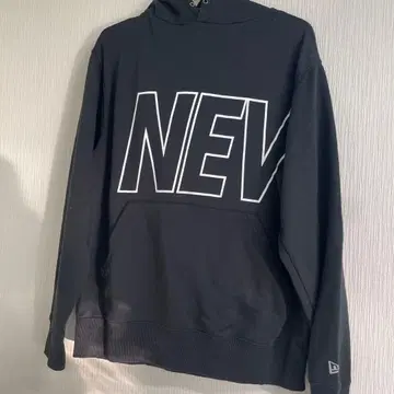 NEW ERA 블랙 후드티 M