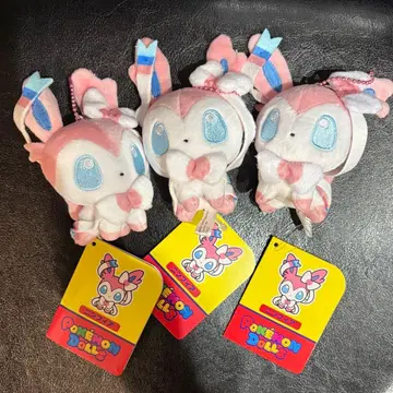 포근 마스코트 님피아 3개 새상품 택 포함 포켓몬 센터