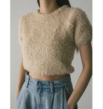 [ 미사용 새상품 ] STYLEMIXER 스타일 미키서 플러피 퍼 니트