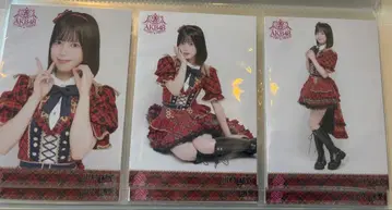 카와무라 유이 AKB48 무도관 빨간색 체크 의상 랜덤 브로마이드