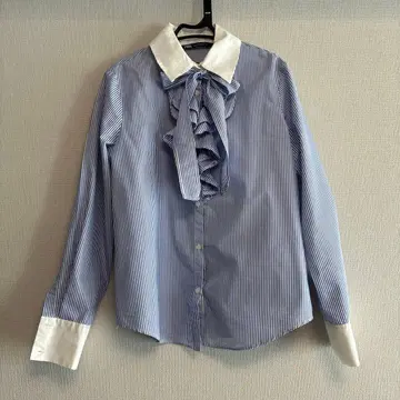 ZARA 프릴 보타이 셔츠 S