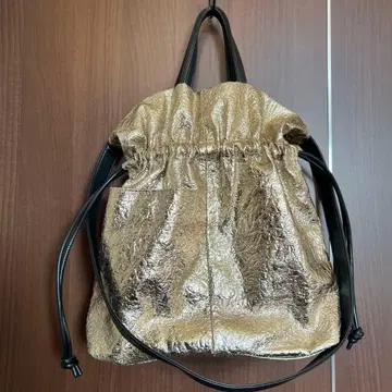 ear PAPILLONNER 2way 골드 메탈 복조리 백