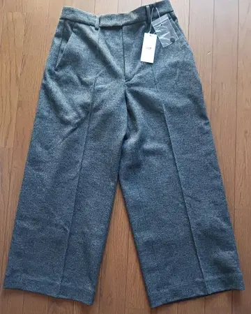 23구 그레이 울 와이드 팬츠