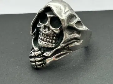실버 925제 사신 그림리퍼 스컬 반지 24호