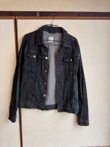 블랙 데님 자켓