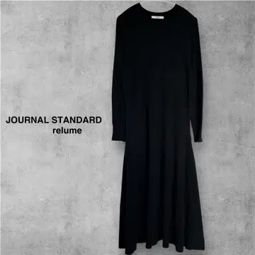 JOURNAL STANDARD relume 플레어 니트 원피스 블랙
