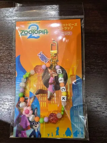 주토피아2 닉 극장 굿즈 마스코트 비즈 스트랩