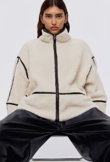 H&M 테디 자켓 M 사이즈 택 포함 미사용 새상품