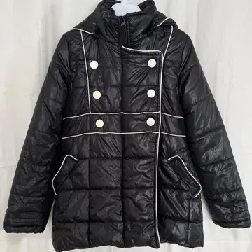 블랙 다운 자켓 아우터