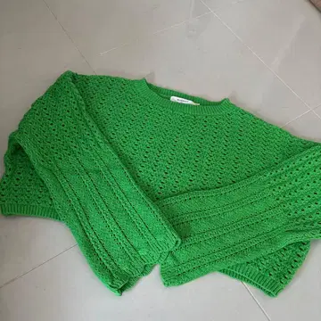 MOUSSY 그린 니트 스웨터 긴팔