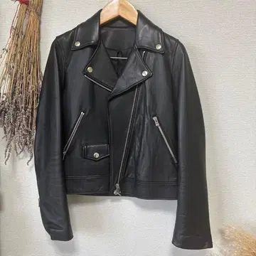 스타일 델리 리얼 가죽 라이더 자켓