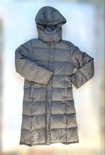 후드 부착 롱 다운 자켓