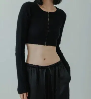 비오토프 BIOTOP 캐시미어 호크 가디건 블랙