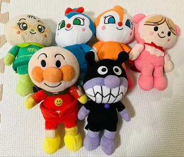 호빵맨 봉제 인형 6체 세트 프리치 콩