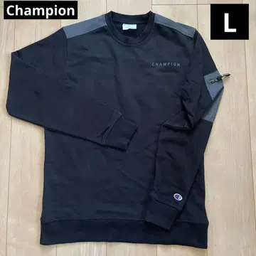 챔피온 남성용 긴팔 맨투맨 블랙 L