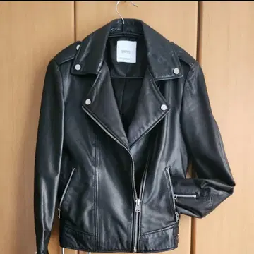 MANGO * 여성용 양가죽 더블 라이더 자켓