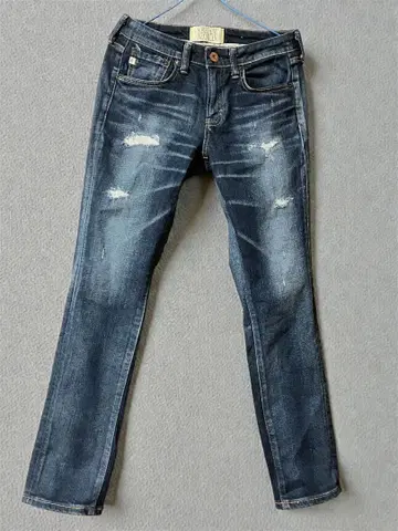 [ SOMETHING ] 데미지 진 구제 의류 여성용