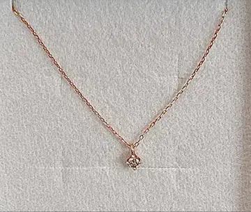 K10 다이아몬드 싱글 볼 목걸이 심플 골드