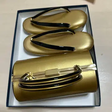 골드 일본 나막신과 백 세트