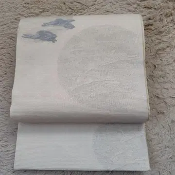 나고야 여름 오비 달과 토끼 무늬