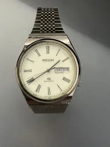 [ 작동 미확인 ] RICOH 쿼츠 손목시계 화이트