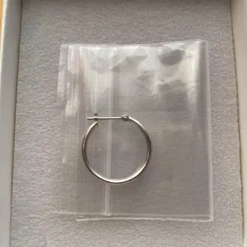 L&Co. 엘르 플라티나 후프 귀걸이 남성용 여성용