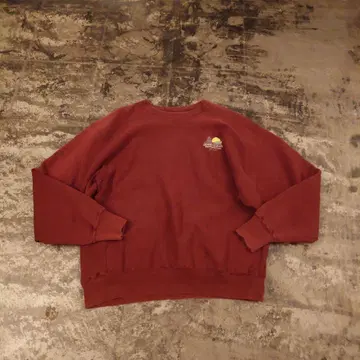 Champion 리버스 위브 자수 맨투맨 XL 보르도 4796