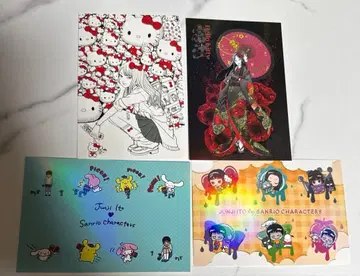 이토 준지 x 산리오 캐릭터즈 토미에 엽서 특전 4종 세트 2