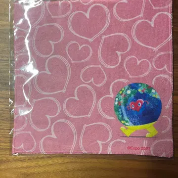 요코하마 만박 EXPO2027 툰크툰크 미니 타월 핑크