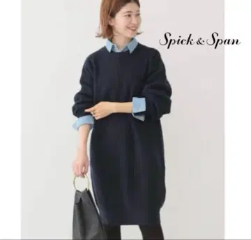 [새상품급] 스픽 앤 스팬 와플 미니 원피스 니트 원피스