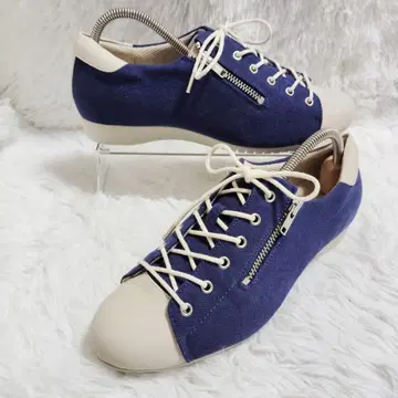 미사용 새상품! 아카이시 아치 피터 A235A 23cm 사이드 지퍼 파랑