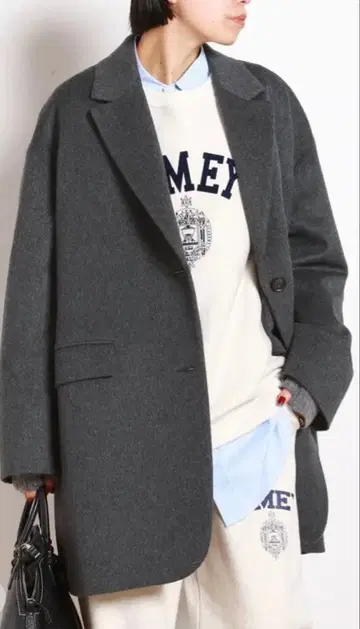 2025 오버 사이즈 자켓 그레이 38 미사용 새상품