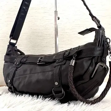 새상품급 사만사 킹스 숄더백 y2k 크로스 바디 다크 브라운